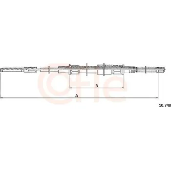 Auto-moto Tažné lanko, parkovací brzda COFLE CFE10.748