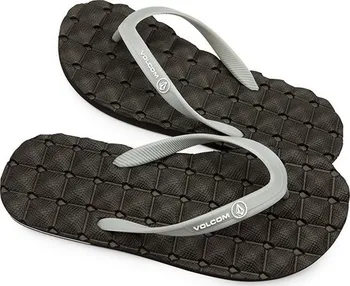Pánské žabky VOLCOM žabky - recliner rubber sndl black/charcoal (BCH) velikost: 41