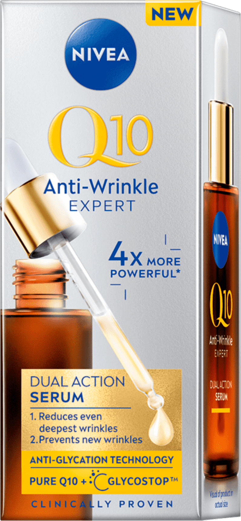 Nivea Q10 Anti Wrinkle Expert Dual Action Sérum Proti Vráskám 30 Ml Od 263 Kč Zbozi Cz