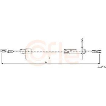 Auto-moto Tažné lanko, parkovací brzda COFLE 10.9442
