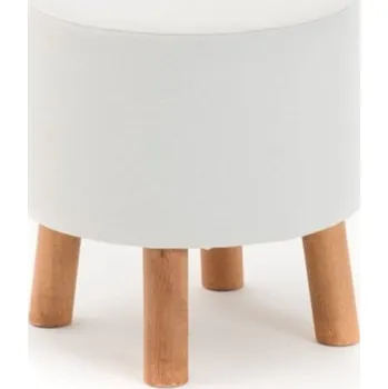 Taburet Bílý taburet Silindir – Balcab Home ID_1572578