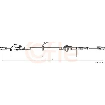 Spojka Tažné lanko, ovládání spojky COFLE 18.2525