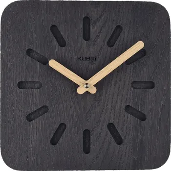 Hodiny KUBRi 0156 - 20 cm hodiny z dubového masívu včetně dřevěných ručiček