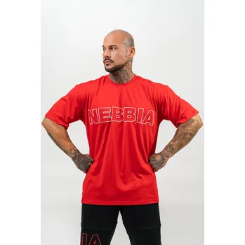 NEBBIA Triko s krátkým rukávem LEGACY červená XXL