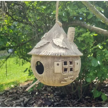 Zahradní dekorace Keramický ptačí domeček - zahradní dekorace