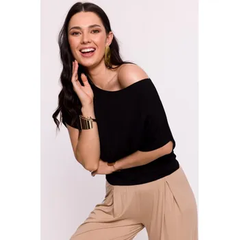 Dámská halenka BeWear code: B287 Bluzka wiskozowa nietoperz - czarna EU M-53_13425_5905563730102