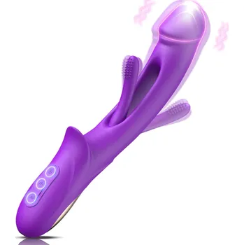 Vibrátor SuperLove Bliss Flapping G-Spot Dual Motor Vibrator Purple