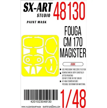 Plastikový model 1/48 Paint mask Fouga CM.170 Magister (AMK)