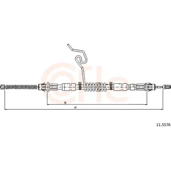 Auto-moto Tažné lanko, parkovací brzda COFLE 11.5576