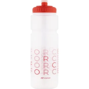 Láhev láhev FORCE ENJOY 0,75 l, transparentní-červená