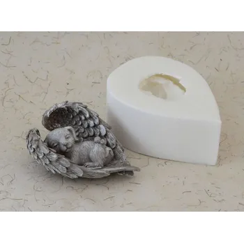 Silikonová forma - Pejsek v křídle - 110 x 80 x 38 mm