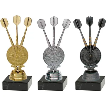 Soška 34102-6 - sportovní pohár šipky - 12,1 cm Barva: bronzová - výška 12,1 cm