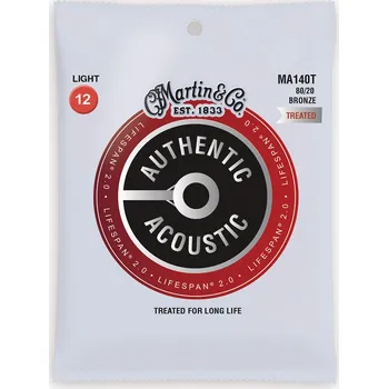 Strunný nástroj MARTIN MA140T Authentic Lifespan 2.0 80/20 Bronze Light