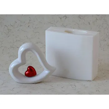 Silikonová forma - Srdce v srdci 103 x 30 x 100 mm