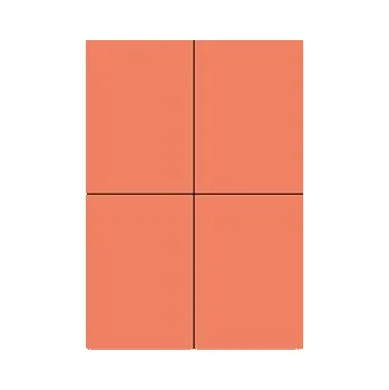 Speciální papír Samolepicí etikety 105 x 148,5mm, A4 (100 ks) červená