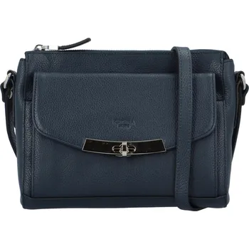 Dámská kožená crossbody kabelka tmavě modrá - Katana Berisitty tmavě modrá