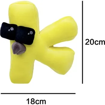 plyšák Alphabet plyšová písmenka (Abeceda) 18-26 cm Varianta: K