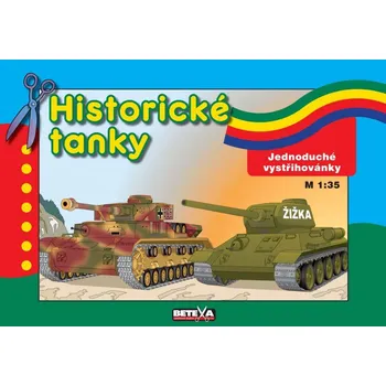 omalovánky Papírová vystřihovánka - HISTORICKÉ TANKY