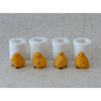 Silikonová forma - Kuřátko malé vzor 1 - 43 x 40 x 48 mm