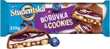 Čokoláda ORION Čokoláda Studentská pečeť Borůvka & Cookies 235 g
