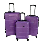 LAMER Cestovní kufry sada 3ks karbon, fialová