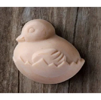 Silikonová forma - mýdlo Kuře ve skořápce 76 x 67 x 32 mm