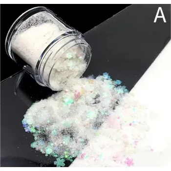 PourArt Glitr do pryskyřice XCPRC-65 Holografický Bílý MIX A 10ml