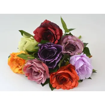 umělá květina Umělý květ - Růže šípková 29 cm ZELENÁ