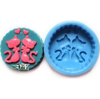 Silikonová forma - Kočičky 68 x 69 x 23 mm