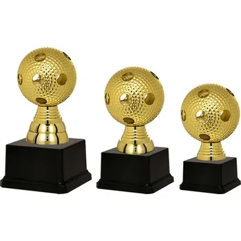Soška - sportovní pohár - FLORBAL MÍČ - PB/P511 Výška poháru: Soška B -FLORBAL MÍČ- 16,5cm
