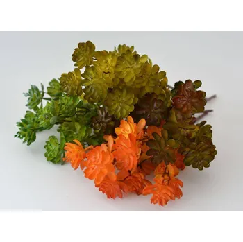 umělá květina Umělé květy - Sukulent ČERVENÝ