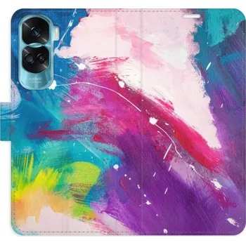 Pouzdro na mobilní telefon Flipové pouzdro iSaprio - Abstract Paint 05 - Honor 90 Lite 5G