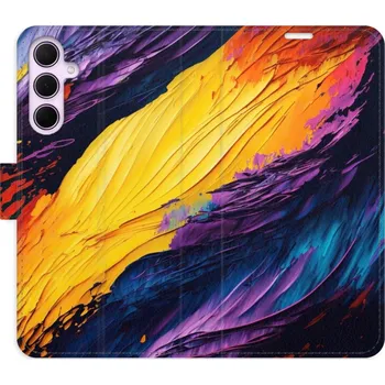 Pouzdro na mobilní telefon Flipové pouzdro iSaprio - Fire Paint - Samsung Galaxy A55 5G