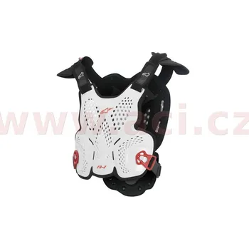 Motocyklový chránič chránič těla A-1 ROOST GUARD 2020 certifikace CE2, ALPINESTARS - Itálie (bílý/černý/červený) XL/2XL