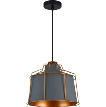 Stropní svítidlo GOA 3550, AC 220–240 V, 50/60 Hz, 1*E27, IP20, prům. 32 cm, jednoduché, šedé