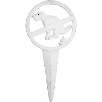 Zahradní dekorace Kovový zahradní zápich No Pooing – Esschert Design ID_1619796