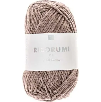Příze Rico Design Bavlněná háčkovací příze Ricorumi dk odstín 073 pastelově hnědá