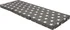 Matrace Trojdílná skládací pěnová matrace 282827 70 x 190 x 9 cm šedá/bílé hvězdičky
