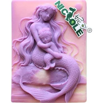 Silikonová forma - Mořská panna I - 55 x 80 x 22 mm