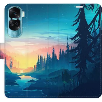 Pouzdro na mobilní telefon Flipové pouzdro iSaprio - Magical Landscape - Honor 90 Lite 5G