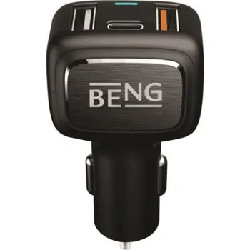 Nabíječka CL 12/24V, 2 USB, USB-C, 3A, QC 3.0 BENG