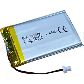 Elektronická stavebnice GeB LiPol Baterie 303048 400mAh 3.7V JST-SH 1.0