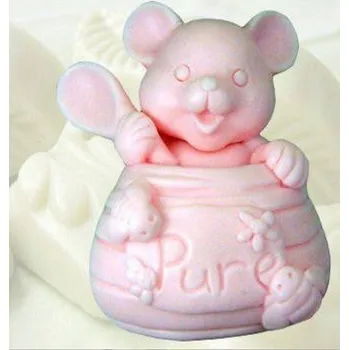 Silikonová forma - Myška s medem 95 x 70 x 35 mm
