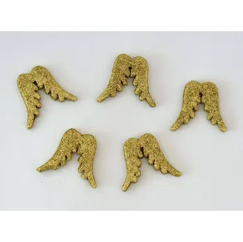 Glitrová křidýlka 5 cm - ZLATÁ