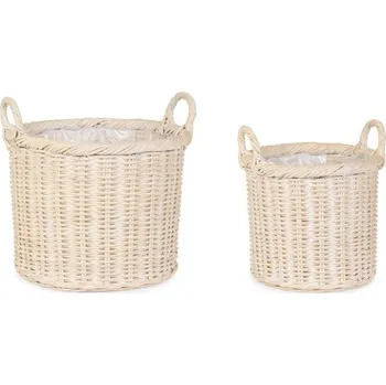 Květináč BIZZOTTO Set dvou košů RANDY světlý