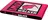 KIWI WALKER Running Pet Mattress 65 x 45 cm, růžová/černá