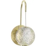 Nova Luce Nástěnné LED svítidlo BRILLANTE zlatý hliník a akryl 4.2W 3200K IP44