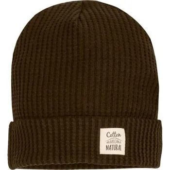 Kojenecké oblečení Makoma Waffel čepička MOCHA - 68