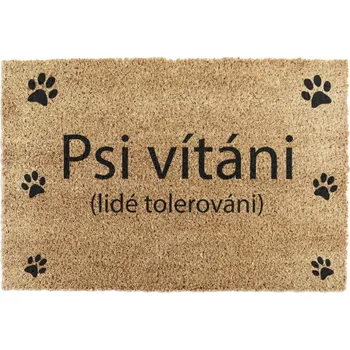 Rohožka Rohožka z kokosového vlákna 40x60 cm Psi vítáni – Artsy Doormats ID_1308234