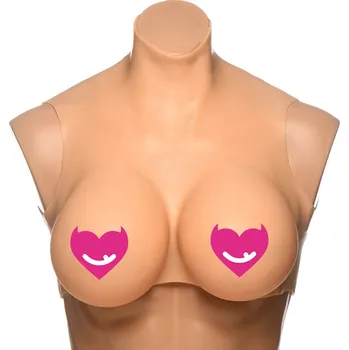 Pás cudnosti Master Series Perky Pair G-Cup Silicone Breasts